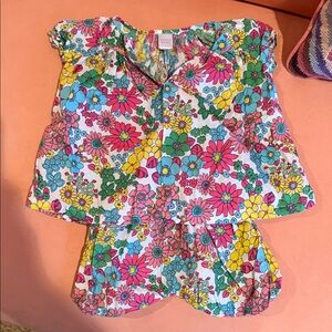 Nordstrom Baby floral Top and Shorts Set
